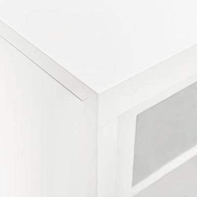 VidaXL Roldeurkast 90x40x90 cm staal wit