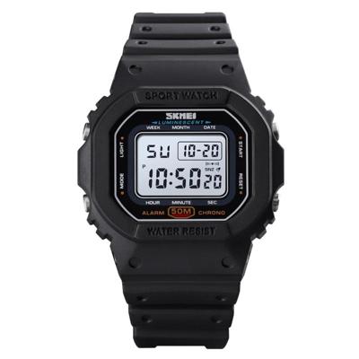 Skmei 1608 Multi-function Student Electronic Watch Waterproof Timing Silicon Sports Watch (Zwart) Skmei 1608 Multi-function Student Electronic Watch Waterproof Timing Silicon Sports Watch (Zwart)