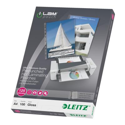 Leitz iLAM lamineerhoes ft A4, 250 micron (2 x 125 micron), geperforeerd, pak van 100 stuks