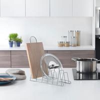 Metaltex Cricket Dekselhouder 34x15x18 cm Zilver - thumbnail