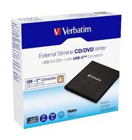 Verbatim Externe DVD-brander Retail USB-A 3.2 Gen 1 Zwart - thumbnail