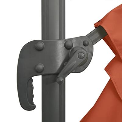 VidaXL Zweefparasol met aluminium paal 400x300 cm terracottakleurig