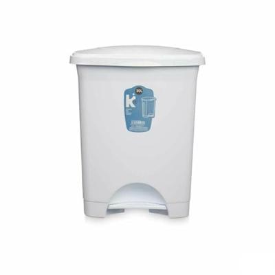 Pedaalemmer Wit Plastic 30 L (4 Stuks) Pedaalemmer Wit Plastic 30 L (4 Stuks)
