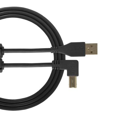 UDG U95004BL audio kabel USB 2.0 A-B haaks zwart 1m