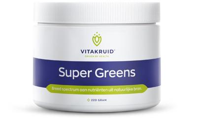 Vitakruid Super Greens 25 nutrienten oa probiotica & enzymen Vitakruid Super Greens 25 nutrienten oa probiotica & enzymen