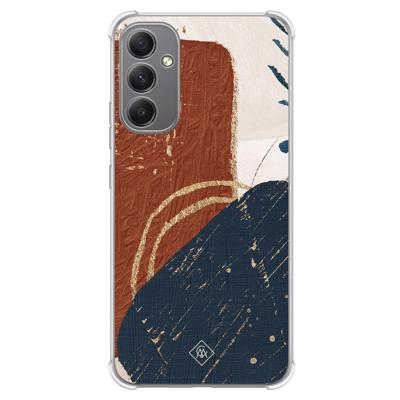Samsung Galaxy A34 shockproof hoesje - Abstract terracotta Samsung Galaxy A34 shockproof hoesje - Abstract terracotta