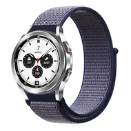 Sport Loop nylon bandje - Donkerblauw - Samsung Galaxy Watch 4 Classic - 42mm / 46mm Sport Loop nylon bandje - Donkerblauw - Samsung Galaxy Watch 4 Classic - 42mm / 46mm