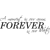 A moment in our arms - Muursticker - thumbnail