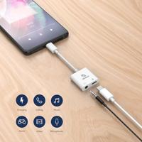 Akasa AK-CBCA30-08WH tussenstuk voor kabels USB Type-C USB Type-C +3.5mm Jack Wit - thumbnail