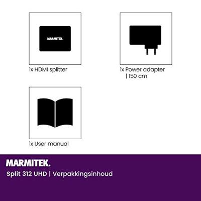 Marmitek Split 312 HDMI Splitter met 4K UHD Ondersteuning - thumbnail