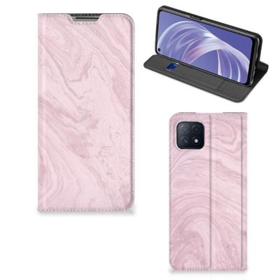 OPPO A73 5G | Standcase | Marble Pink - Origineel Cadeau Vriendin