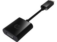 HP H4F02AA HDMI / VGA Adapter [1x HDMI-stekker - 1x VGA-bus] Zwart 0.045 m - thumbnail