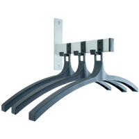V-part wandgarderobe, 3 haken met hangers - thumbnail