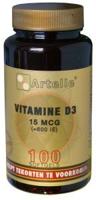 Artelle Vitamine D3 15mcg 100Capsules - thumbnail