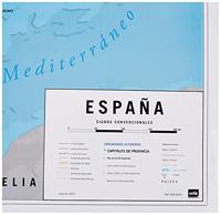 Poster Map Spain Physical Political 91,5x61cm - thumbnail