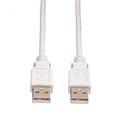 VALUE USB 2.0 Kabel, Type A-A, wit, 0,8 m