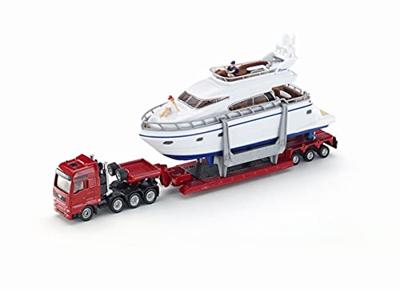 SIKU Super - Zwaar transport met jacht modelvoertuig SIKU Super - Zwaar transport met jacht modelvoertuig