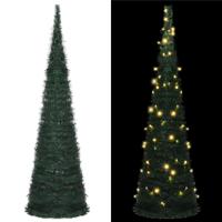 Kunstkerstboom met verlichting pop-up 150 cm groen - thumbnail
