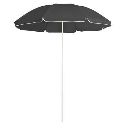 Parasol met stalen paal 180 cm antracietkleurig