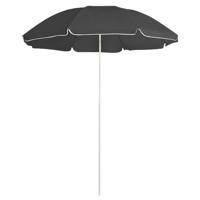 Parasol met stalen paal 180 cm antracietkleurig - thumbnail