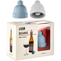 Apenstreken Beanie - blauw & grijs - set van 2 stuks - thumbnail