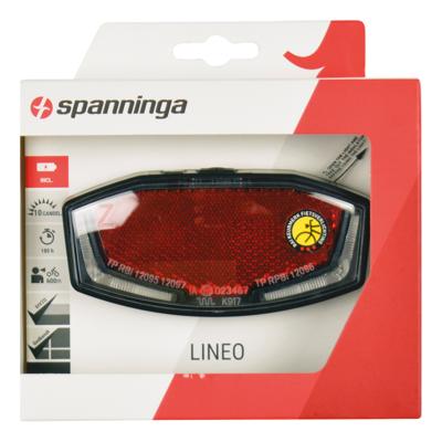 Dragerachterlicht Spanninga Lineo-Xb 80mm / incl.batterijen Dragerachterlicht Spanninga Lineo-Xb 80mm / incl.batterijen