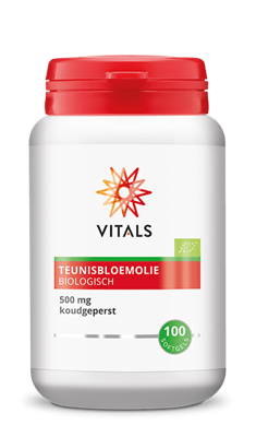 Vitals Teunisbloemolie 500mg bio 100 Softgels