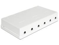 DeLOCK Keystone Surface Mounted Box 6 Port behuizing - thumbnail