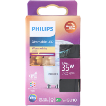 Philips Led Lamp GU10 2,6 W 230 Lumen Reflector Philips Led Lamp GU10 2,6 W 230 Lumen Reflector