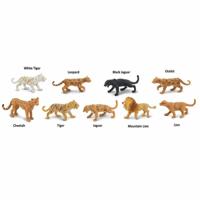 Safari speelfigurenset Big Cats junior 9-delig - thumbnail