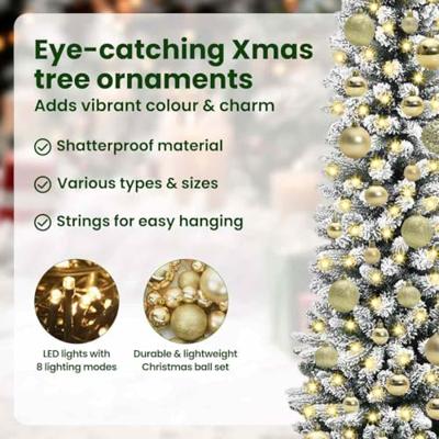 Kunstkerstboom met 150 LED Wit 120 cm PVC en Metaal en Plastic