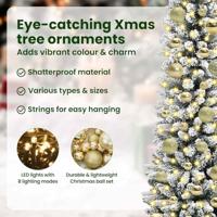 Kunstkerstboom met 150 LED Wit 120 cm PVC en Metaal en Plastic - thumbnail