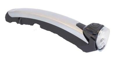 Koplamp Gazelle Fenderlight V2 naafdynamo - zilver/zwart