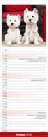 West Highland White Terrier Kalender 2026 Slimline - thumbnail
