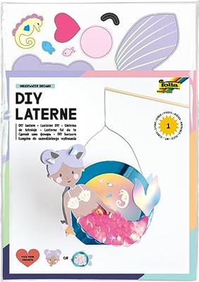DIY-lantaarn UNDERWATER DREAMS FOLIA blauw