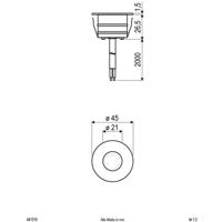 EVN EVN Lichttechnik 441510 Vloerinbouwlamp LED 0.6 W RVS - thumbnail