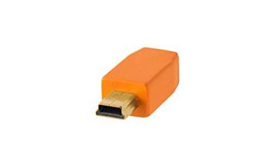 Tether Tools CU5451 USB-kabel USB-mini-B stekker, USB-A stekker 4.60 m Oranje
