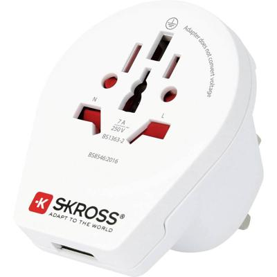 Adapter Skross 1500267 Verenigd Koninkrijk Internationaal 1 x USB