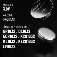 Absina Knoopcel CR1632 3 V 5 stuk(s) Lithium - thumbnail