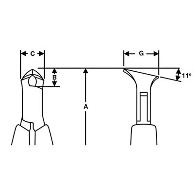 Lindström 7291 ESD Voorsnijtang 108 mm - thumbnail