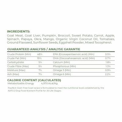PAWFECT FREEZE DRIED FOODS GOAT RECIPE 250 GR - thumbnail