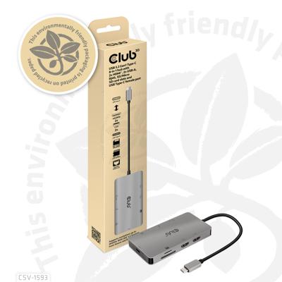 Club 3D USB 3.2 Gen1 Type-C 8-in-1 dockingstation