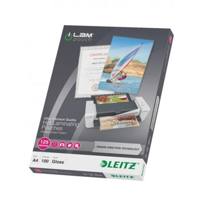 Leitz Lamineerfolie DIN A4 125 micron glanzend 100 stuk(s)