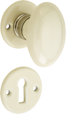 Knopg. porselein Evelyne SL MGN/ivoor