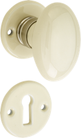 Knopg. porselein Evelyne SL MGN/ivoor - thumbnail