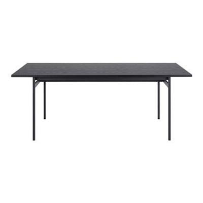 Bendt Eettafel 'Mick' 200 x 90cm, kleur Zwart Bendt Eettafel 'Mick' 200 x 90cm, kleur Zwart