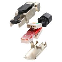 LogiLink LogiLink Cat.6A Field Terminable Plug - Netzwerkanschluss - RJ-45 (M) Op locatie monteerbare stekker, Cat.6A, afgeschermd, PrimeLine MP0040 Zwart, - thumbnail