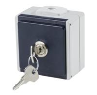 AS Schwabe 62461 Stopcontact (opbouw) Afsluitbaar IP54 Grijs - thumbnail