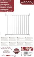 Veiligheidsbarrière WEBABY NONO Wit 72-108 cm - thumbnail