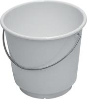 Lockweiler Emmer | 10 l polyethyleen wit | geschikt voor levensmiddelen | d. 290 mm | hoogte 265 mm | 1 stuk - 101021001 101021001 - thumbnail